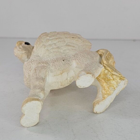 Vintage Stone Critters Pegasus Wings Blue Eyes Winged Horse - Picture 8 of 9